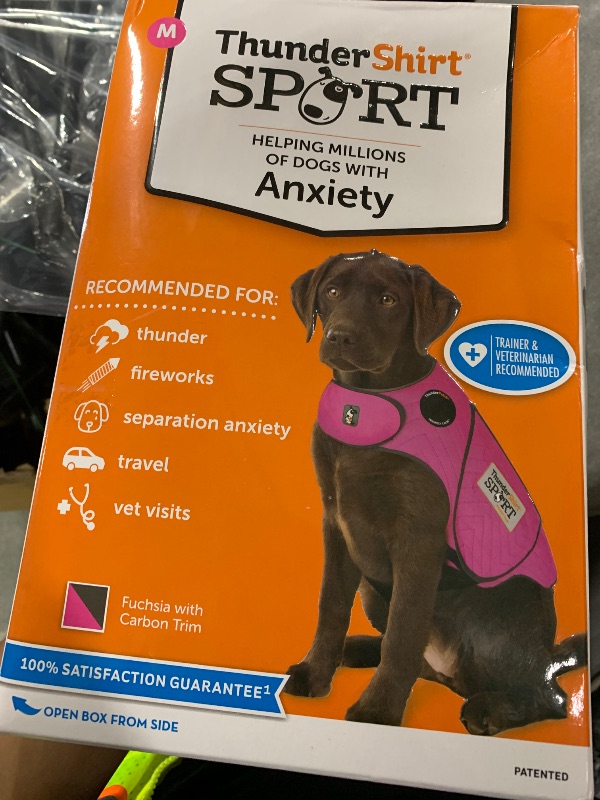 Photo 1 of ThunderShirt for Dogs, Medium, Fuchsia Sport - Dog Anxiety Relief Calming Vest