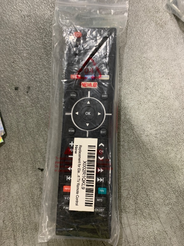 Photo 1 of Replacement for Element Smart TV Remote Control - Not for Fire & Roku TV