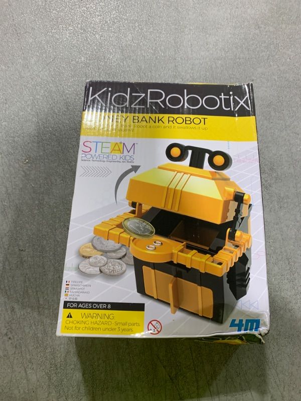 Photo 1 of KidzRobotix - Money Bank Robot - Build a Piggy Bank for Kids Robot, Inspire STEM Learning, Boost Creativity, and Teach Financial Responsibility with Our Fun DIY Coin Bank Kit for Kids Aged 8 and Up!