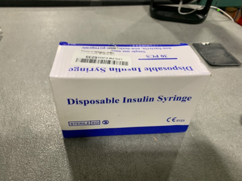 Photo 1 of 0.5ml Syringe with 31Ga 8mm Disposable Individually Wrapped, Pack for 30