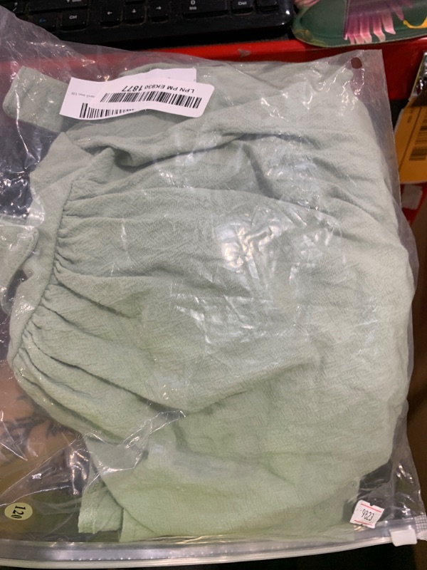 Photo 1 of Dutebare Toddler Girls Dress Cotton Linen Ruffle Halter Sleeveless Kids Casual Summer Beach Party Dresses Green 120