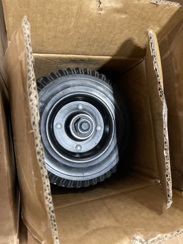 Photo 1 of USCaster Rolling Gate Wheel for Sliding, Chain Link, Metal Fences or Wooden Gates(8 inch, Black)