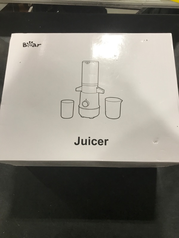 Photo 2 of Bear Masticating Juicer Machine | Slow Cold Press Juicer with 4.1in Large Feeding Chute for Whole Fruits, Vegetables | Reversible Auger Easy to Clean