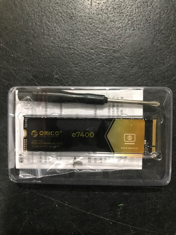 Photo 3 of ORICO 4TB NVMe SSD PCIe 4.0- Up to 7400MB/s, M.2 SSD 2280 PCIe 4.0X4 Internal Solid State Drive SSD, Fast Heat Dissipation, Compatible with macOS Windows for Gamers and Creators-e7400