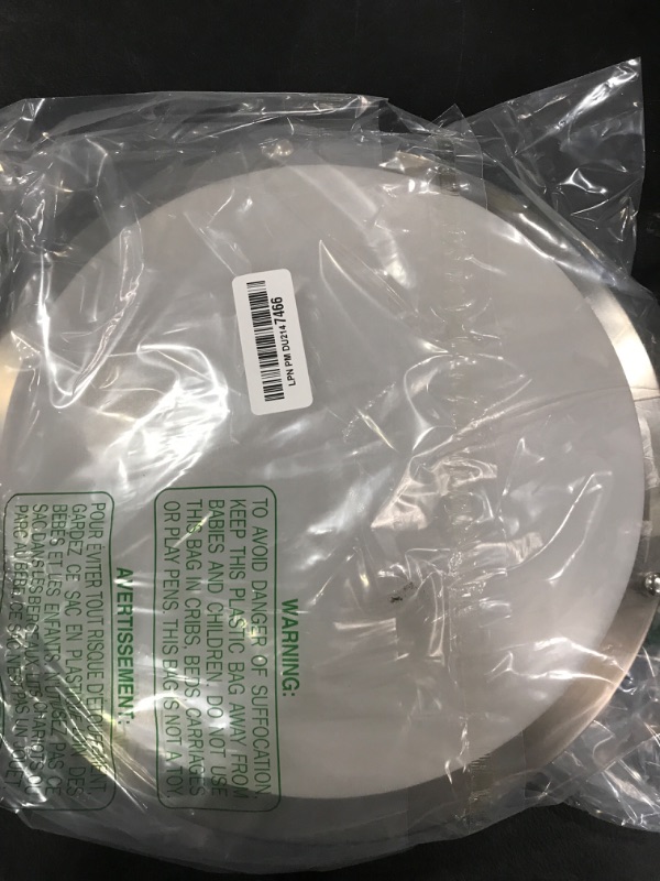 Photo 1 of 13 inch Flush Mount LED Ceiling Light Fixture, 2700K/3000K/3500K/4000K/5000K Adjustable Ceiling Lights, Brushed Nickel Saturn Dimmable Lighting for Hallway Bathroom Kitchen or Stairwell, ETL Listed