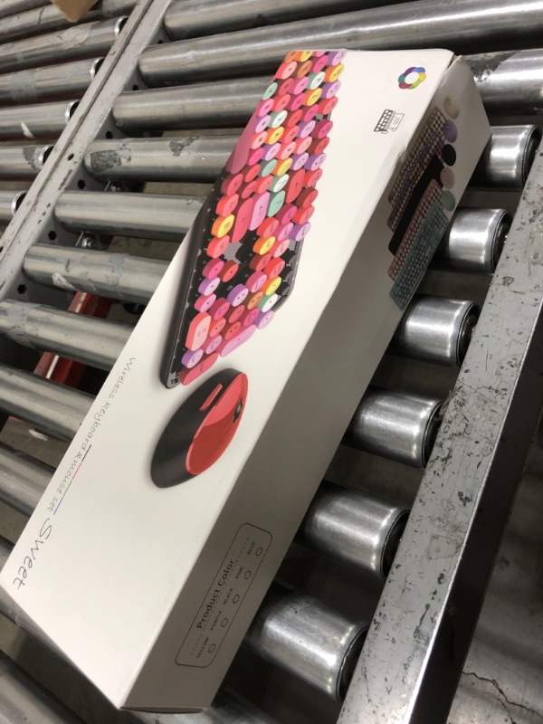 Photo 1 of Wireless Keyboard and Mouse Combo, Ergonomic Full Size Typewriter Retro Round Keycaps Keyboard, Compatible with Windows, PC, Perfer for Home and Office Keyboards (Black