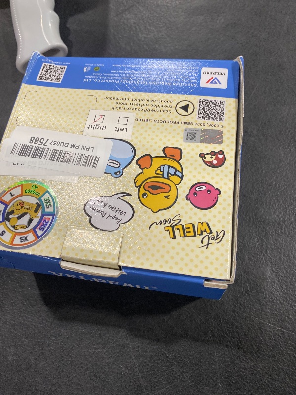 Photo 1 of Velpeau Kids Arm Sling Shoulder Immobilizer with Waist Strap, Sponge Filled Design, Arm Support Brace for Children, Boys, Girls (Comfort Version, Duck Print, Right, 2XS: Bust 19?-23.5?)