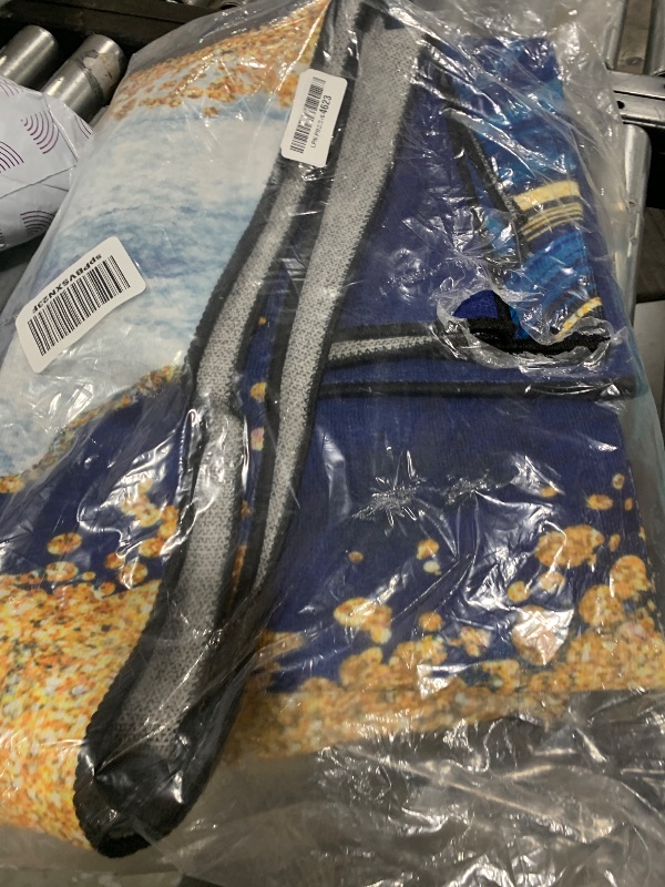 Photo 1 of Modern Contemporary Aesthetic Navy Blue Gold Marble Abstract Area Rug 5x7 Minimalist Abstract Rug for Livingroom Bedroom Diningroom Indoor Floorcover Carpet