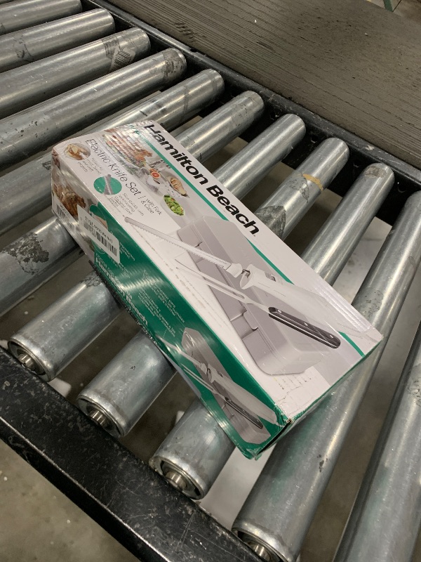 Photo 1 of Hamilton Beach Electric Knife Set with Reciprocating Serrated Blades, Storage Case, Fork - For Carving Meats, Bread, Foam, More