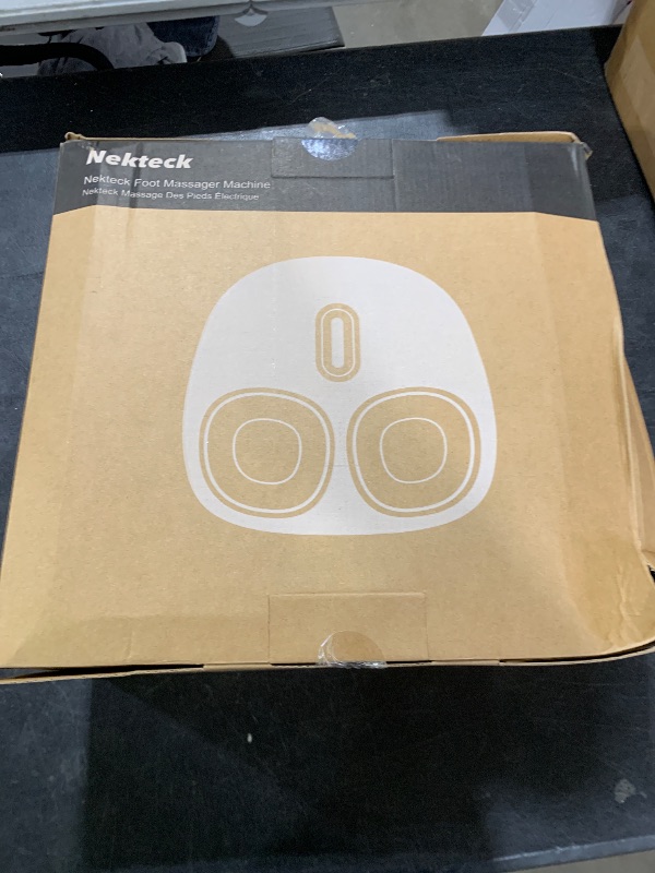 Photo 1 of Nekteck Shiatsu Foot Massager Machine with Soothing Heat, Deep Kneading Therapy, Air Compression, Improve Blood Circulation and Foot Wellness,Relax for Home or Office Use(Gray)
