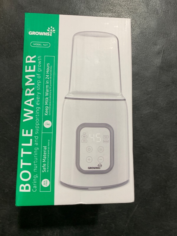 Photo 1 of Bottle Warmer, GROWNSY 8-in-1 Fast Baby Milk Warmer with Timer for Breastmilk or Formula, Accurate Temperature Control, with Defrost, Sterili-zing, Keep, Heat Baby Food Jars Function