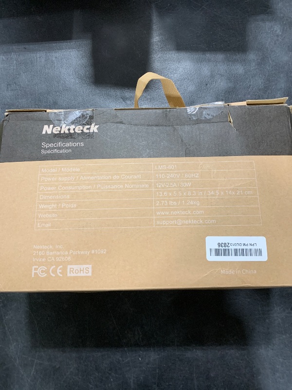 Photo 1 of Shiatsu Neck and Back Massager with Soothing Heat, Nekteck Electric Deep Tissue 3D Kneading Massage Pillow for Shoulder, Leg, Body Muscle Pain Relief, Home, Office, and Car Use