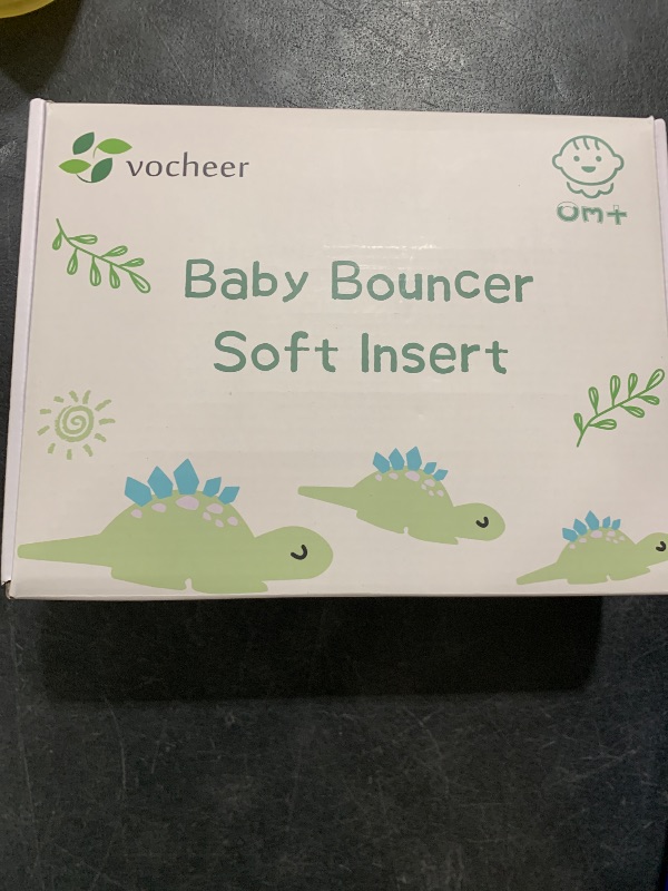 Photo 1 of vocheer Newborn Insert Compatible with 4moms Mamaroo RockaRoo & Graco DuetSoothe Swing, Reversible Infant Insert Head & Body Support Cushion, Large Size, Cotton & Mesh Material, Dinosaur