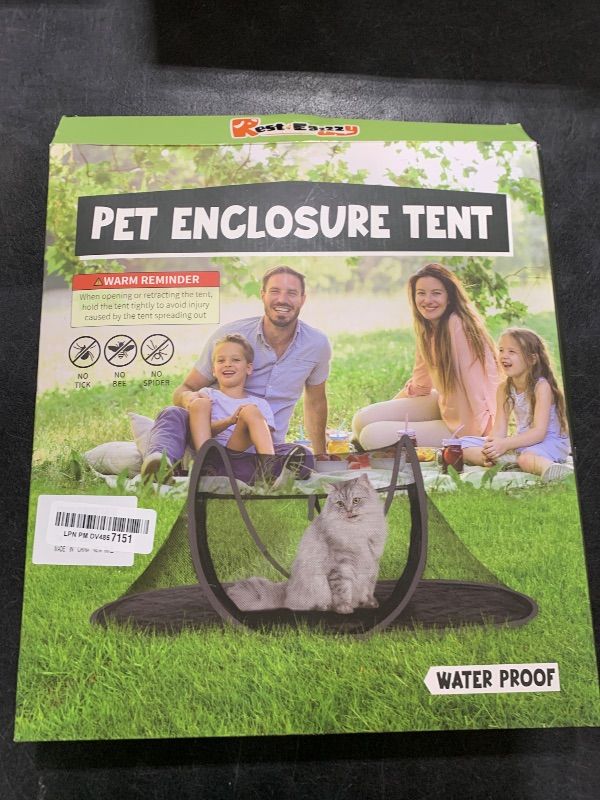 Photo 1 of Cat Tent Outdoor, Pet Enclosure Tent Suitable for Cats and Small Animals, Indoor Playpen Portable Exercise Tent with Carry Bag?Black?