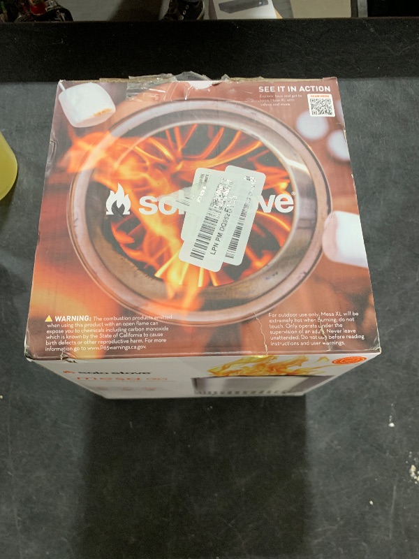Photo 1 of Solo Stove Mesa XL, 7 Inch Tabletop Fire Pit with Stand - Smokeless, Stainless Steel Fire Pit for Camping, Outdoor & Patio- Wood Burning or Pellet Fueled Portable Bonfire, 2.3lbs, Stainless Steel