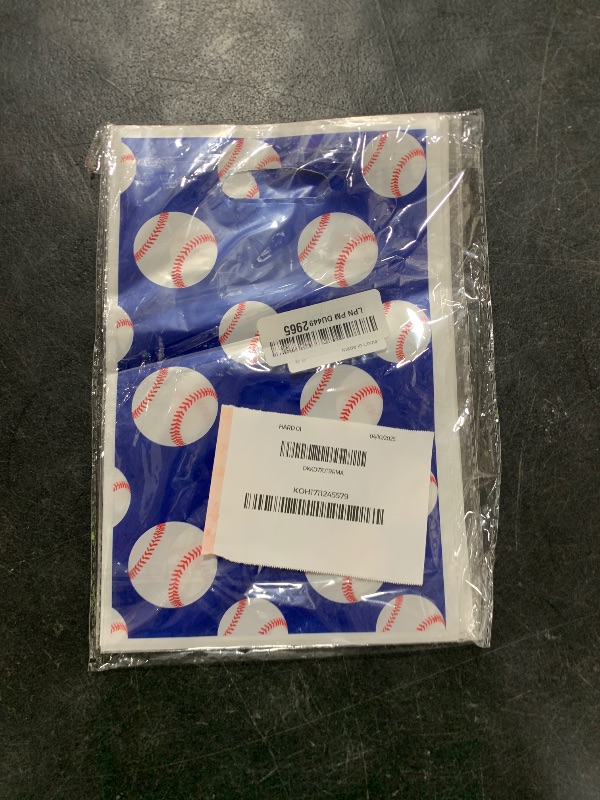 Photo 1 of 30PCS Baseball Party Gift Bags Party Supplies Baseball Treat Candy Bags Party Favor Goody Bags Baseball Pattern Gift Bags for Kids Birthday Baseball Theme Party