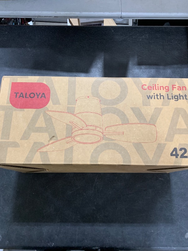 Photo 1 of TALOYA Ceiling Fan with Lights and Remote Control 42 inch Multifunctional Quiet Fan with Three Color Temperature and High Brightness Light and Reversible Blades