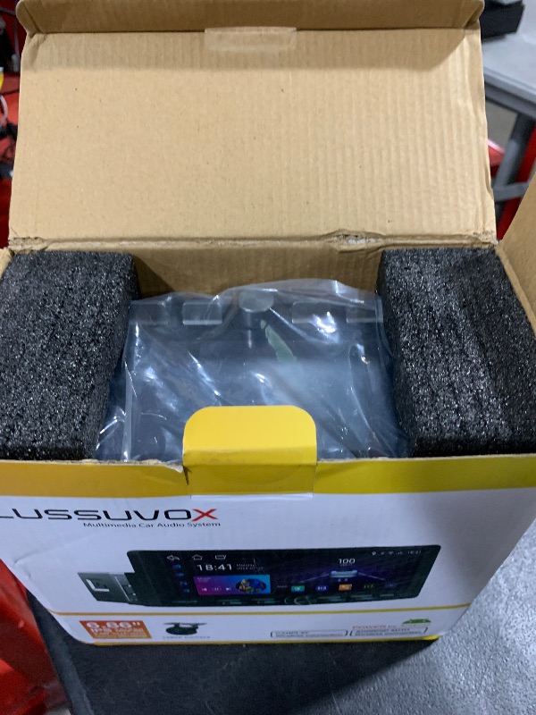 Photo 1 of LUSSUVOX Android System Single Din Car Stereo, 2G+32G Wireless CarPlay & Android Auto, Touchscreen Car Radio with Backup Camera, GPS Navigation, WiFi, Bluetooth, SWC, DSP