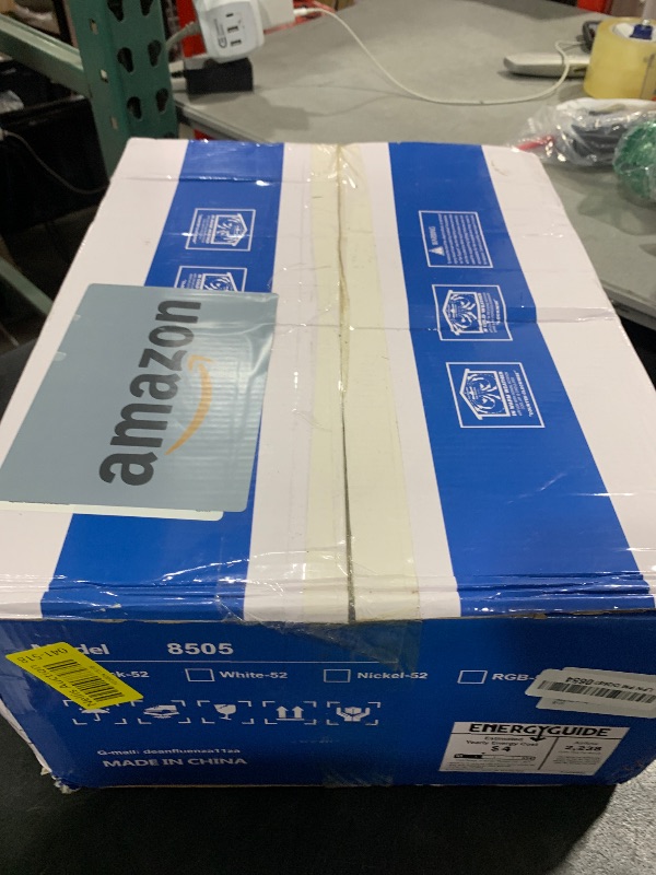 Photo 1 of Ceiling Fans with Lights- 52" Low Profile Indoor Ceiling Fan with Light and Remote/APP Control, Flush Mount, LED Dimmable DC Reversible Modern Ceiling Fan for Bedroom?Black?