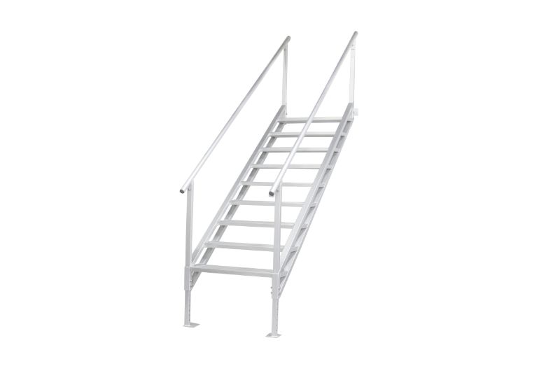 Photo 1 of Extreme Max 3005.4315 Jumbo-Tread Universal Mount Dock Stairs with Railing - 9-Step