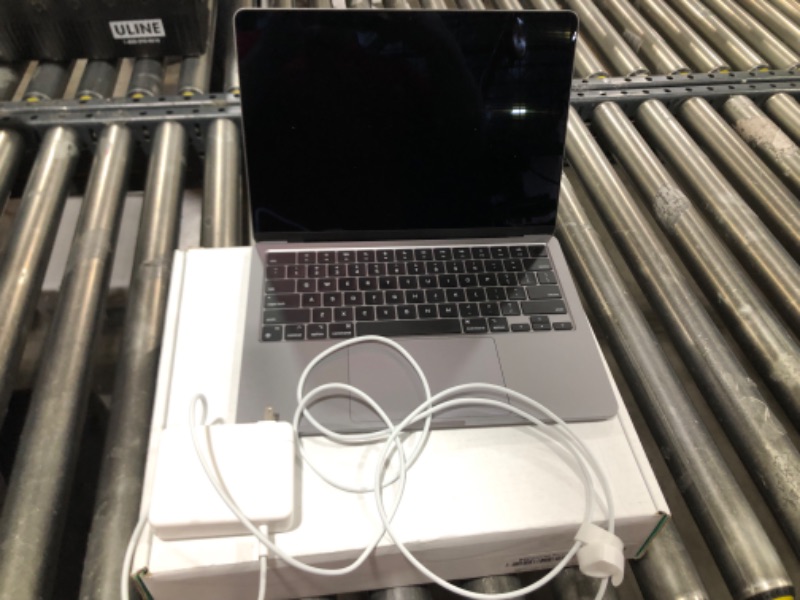 Photo 1 of Apple 2022 MacBook Air M2 Chip (13-inch, 8GB RAM, 256GB SSD Storage) (QWERTY English) Space Gray (Renewed Premium)