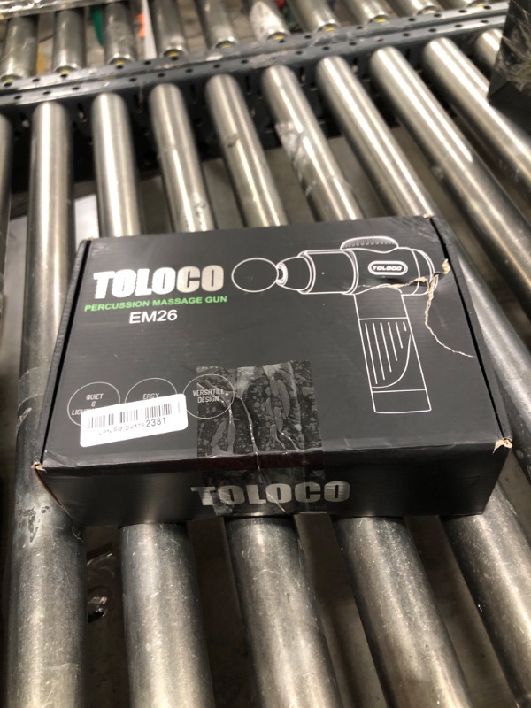 Photo 1 of TOLOCO Massage Gun, Deep Tissue Back Massager for Athletes with 10 Massage Heads, Electric Muscle Percussion Massager for Any Pain Relief, FSA and HSA Eligible, Mothers Day Gifts for Mom, Grey