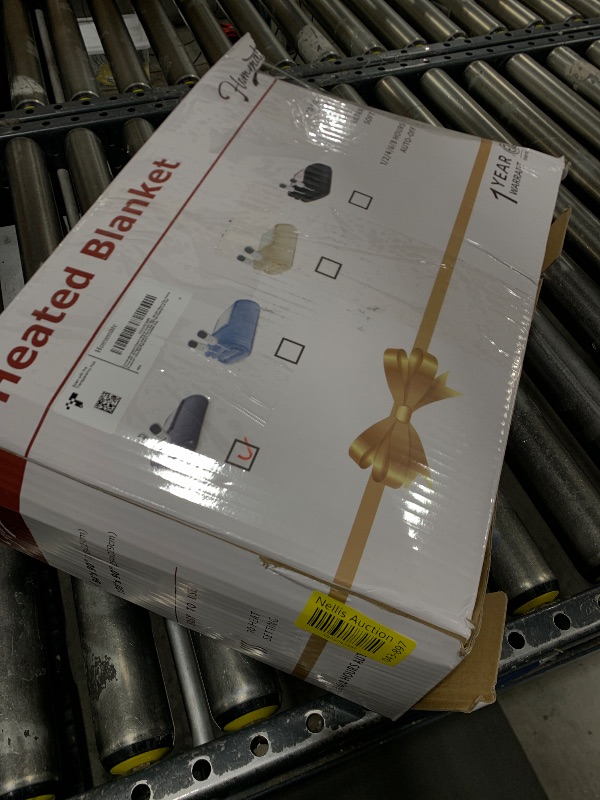 Photo 1 of Homemate Heated Electric Blanket Queen Size - 84"x90" Heating Bed Blanket Throw with 10 Heating Levels 8 Hours Auto Off Fast Heating Over-Heat Protection Ultra Soft Flannel ETL Certified, Grey