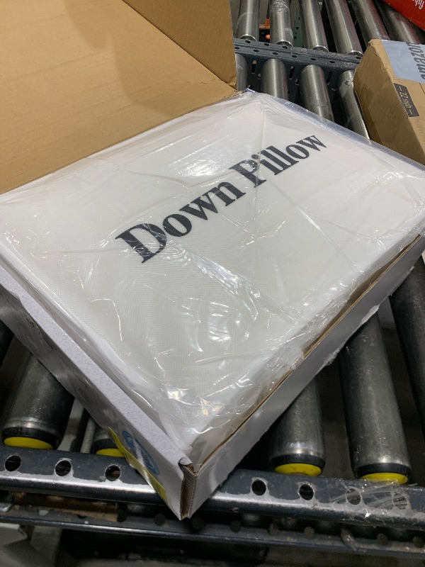 Photo 1 of Baauye Luxury Canadian White Goose Down Pillow Queen Size- 900+ Fill Power, Soft Down Pillows for Sleeping, Fluffy Pillow for Neck Pain Relief, Hotel Bed Pillows for Side Sleeper (1 Pack, 20"x30")