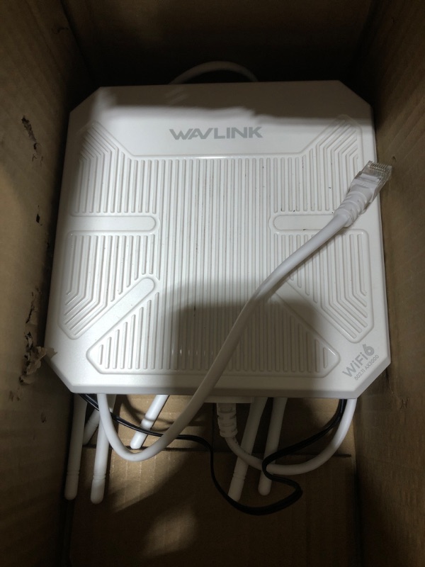 Photo 1 of 2025 AX3000 Outdoor WiFi 6 Extender, WAVLINK Long-Range WiFi Repeater/Access Point with Dual Band/PoE/IP67 Waterproof/6 x 7dBi Antennas, Supports Up to 256 Devices for Garage, Yard, RV,Farm
