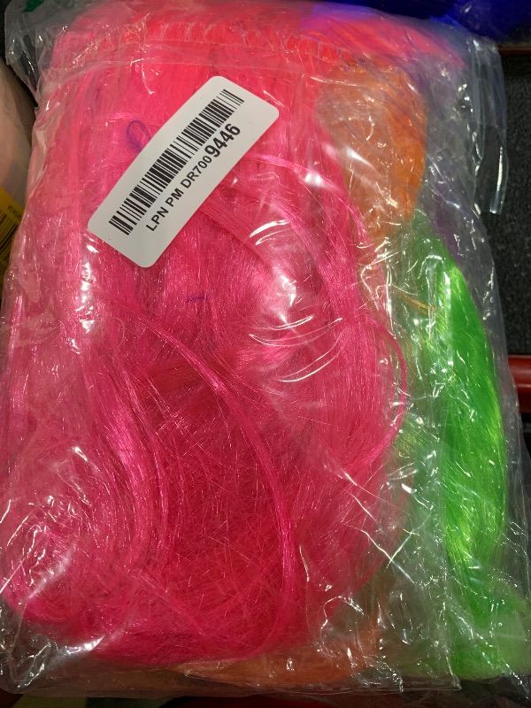Photo 1 of LOHO MAGICA 4 Pack Colored Wigs Neon Colorful Wigs Short Bob Hair Wigs Neon Fun Party Wigs Costume Wigs with Heart Sunglasses(Orange, Hot Pink, Green, Purple)