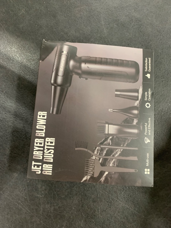 Photo 1 of Electric Air Duster - 33,0000 RPM High-Speed Compressed Air Blower Gun, Rechargeable Mini Turbo Jet Fan Cordless for Keyboard, PC, Car, Home & Outdoor Cleaning Dust, Replaces Compressed Air Cans