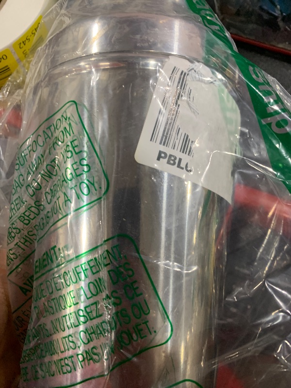 Photo 1 of Stainless Steel Professional Cocktail Shaker - 60 oz Large Drink Shaker with Strainer for Bartending - Margarita Mixer