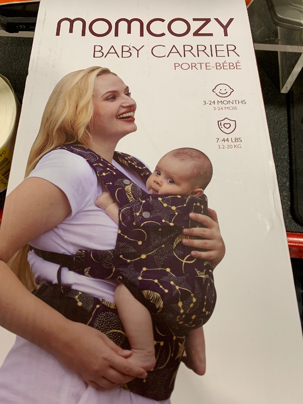 Photo 1 of Momcozy Baby Carrier - Ergonomic, Cozy and Lightweight Carrier for 7-44lbs, Effortless to Put On, Ideal for Hands-Free Parenting, Enhanced Lumbar Support, Purehug for Infant to Toddler, Black