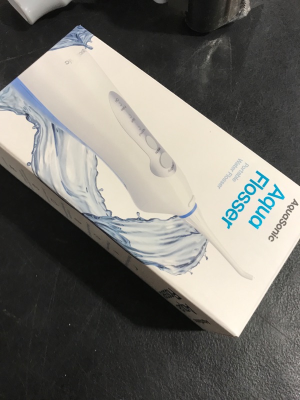 Photo 1 of AquaSonic Water Flosser - Cordless Rechargeable Water Flossers for Teeth Cleaning - Waterproof Aqua Flosser, Portable Oral Irrigator for Dental Cleaning with 5 Jet Tips – Braces Home Travel