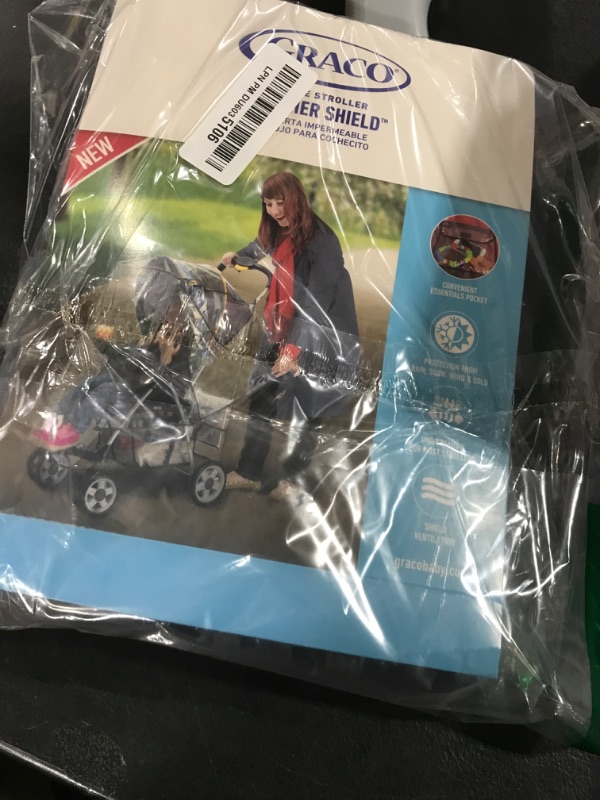 Photo 1 of Graco Universal Baby Stroller Plastic Rain Cover & Weather Shield, Lightweight Waterproof Weathershield, Clear Vinyl Infant Car Seat Carriage Umbrella, Winter Snow Wind Protection Travel Accessories