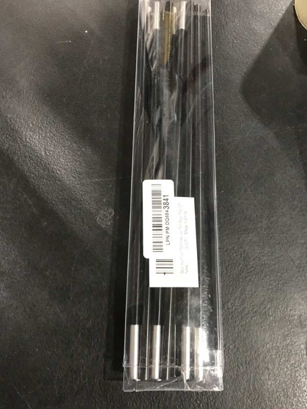 Photo 1 of Betus Aluminum Tent Poles Replacement - Pre-Assembled Black Tent Pole for Hiking & Camping - Easy to Install Outdoor Tent Repair Rod (12Ft)