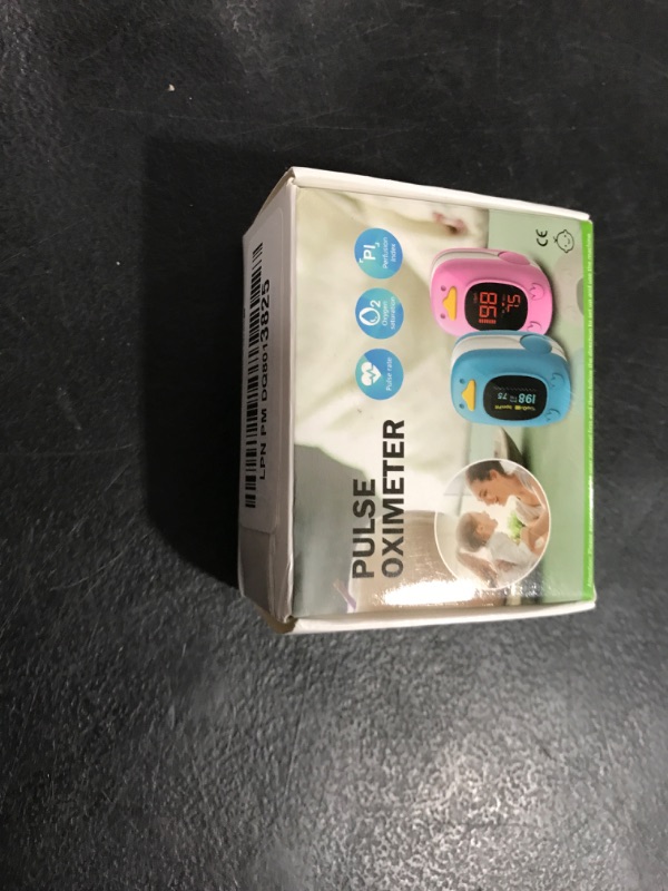 Photo 1 of Children Fingertip Pulse Oximeter Blood Oxygen Saturation Monitor for Child Kids Portable Oxygen Monitor with OLED Screen Included 2AAA Batteries