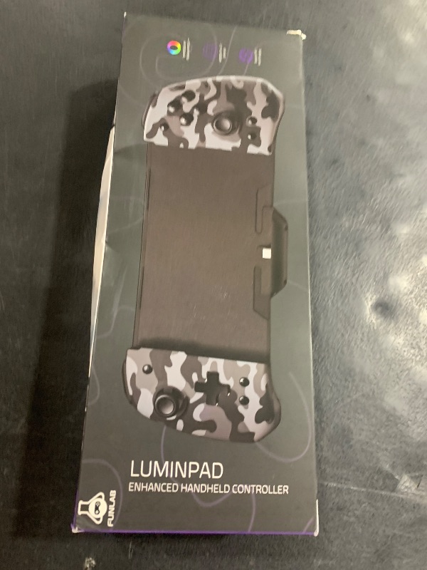 Photo 1 of FUNLAB Switch Handheld Controller for Nintendo/OLED Joycons Customizable Switch Controller, Luminous Ergonomic Controls Camo, Switch Joypad Replacement with Adjustable Color, Turbo, Mapping
