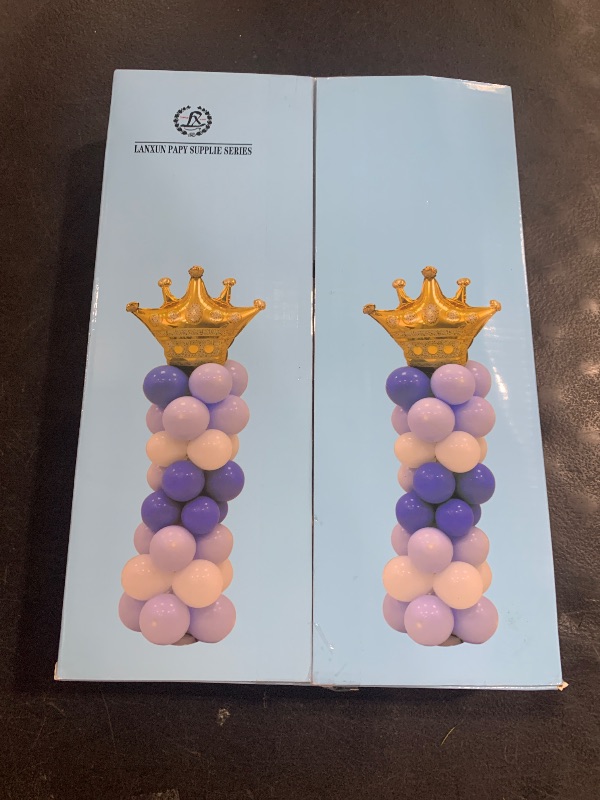 Photo 1 of LANGXUN 2 Sets Adjustable 7ft DIY Balloon Column Stand Kits for Birthday Decorations, Wedding Decorations, Graduation Party Decorations, Christmas Balloon Decorations