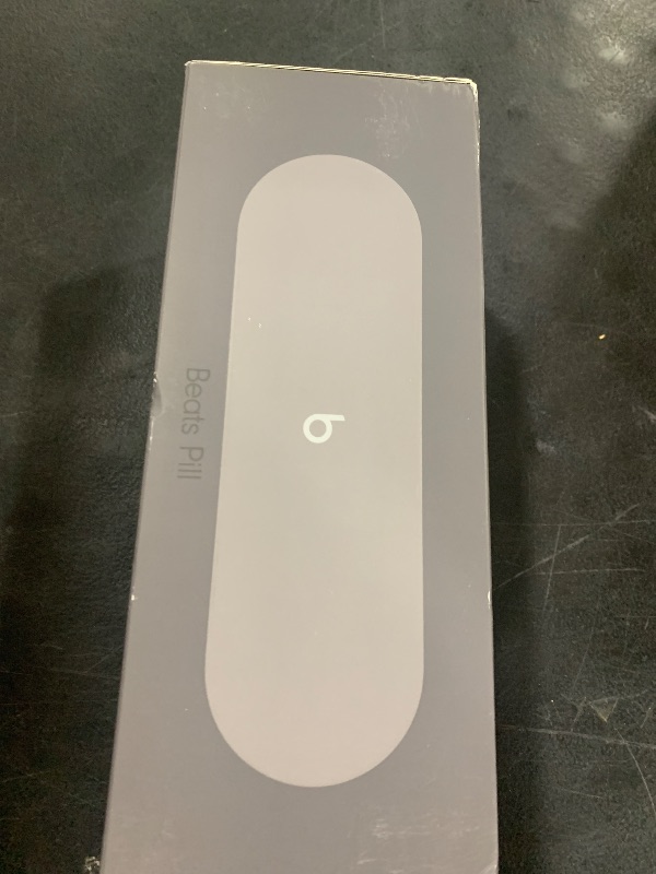 Photo 1 of Beats Pill x Kim Kardashian - Wireless Bluetooth Speaker and Portable Charger via USB-C - Up to 24 Hours Battery Life, IP67 Water Resistant, Apple & Android Compatible, Built-in Mic – Dark Gray