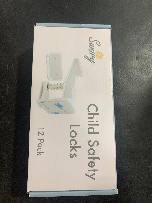 Photo 1 of 12 Pack Cabinet Locks Child Safety | Baby Safety Cabinet Locks NO Drilling 3M Adhesive Baby Proof Drawer Lock Child proofing cabinets latches for Kids Latch for Drawers & Door Child Safety Locks
