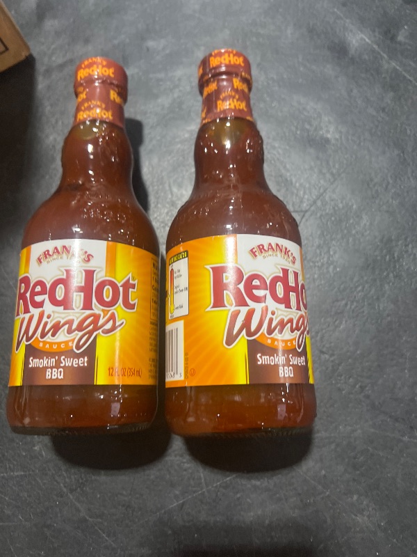 Photo 1 of Frank's RedHot Smokin' Sweet BBQ Wings Sauce, 12 fl oz  2 bottles 
