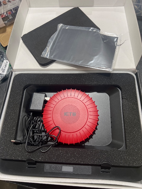 Photo 1 of IETS GT600 Laptop Cooling Pad Equipped Gigantic Turbo-Fan?5.5inch Diameter?,Sealed Foam for Rapid Cooling Gaming Laptop,14.1-19.3 inch Laptop Cooler with Adjustable Brackets,Dust Filter,Touch Start