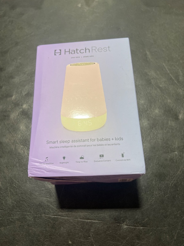 Photo 1 of Hatch Rest Baby Sound Machine, Night Light | 2nd Gen | Registry Essential, Sleep Trainer, Routine Builder, Time-to-Rise Alarm Clock, White Noise Soother, Nursery Stories, Toddler Kids Bedroom (Wi-Fi)