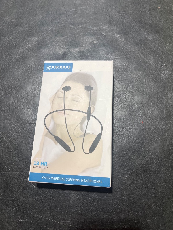 Photo 1 of Goojodoq Bluetooth Sleep Headphones Bluetooth 4.2 Wireless Soft in-Ear Sleeping Earbuds, 18 Hours Music time, Wireless Sleep Headsets for Insomnia, Side Sleeper, Gym, Relaxation and Sports-Black