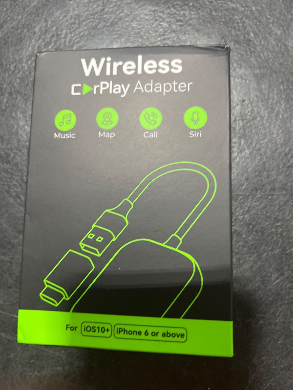 Photo 1 of Luckymore Wireless Carplay Adapter, Converts Wired to Wireless Carplay Dongle for Wireless Control Plug & Play Carplay Fit for Cars from 2017 & for Apple iPhone iOS 10+