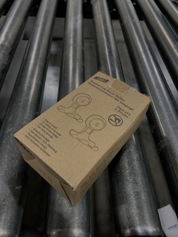 Photo 1 of TAILI Suction Cup Razor Holder for Shower 2 Pack, Towel, Loofah, Shaver Holder for Shower Wall, Powerful Suction Cup Hooks for Inside Bathroom, Easy to Install and Reuse, Black