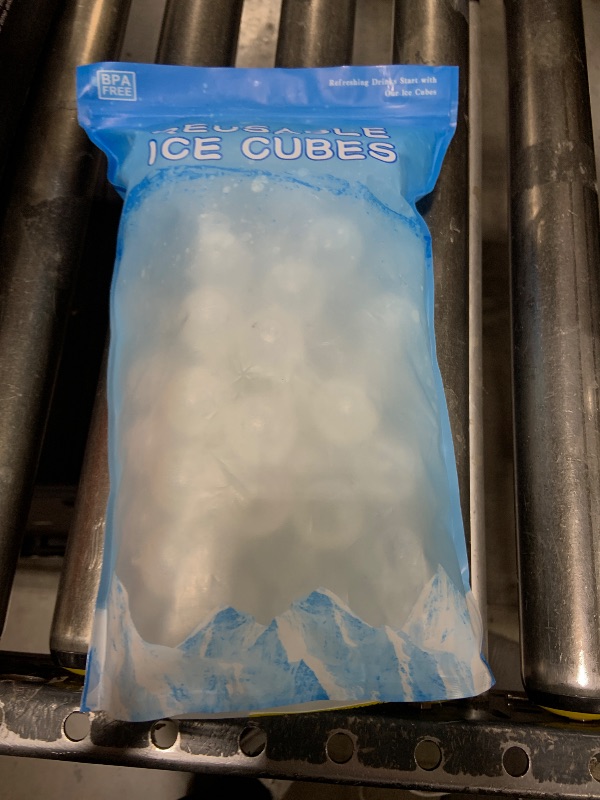 Photo 1 of 100 Pack Reusable Ice Cube for Drinks, Clear Round Shape Plastic ice Cubes Without Diluting BPA Free, Refreezable Ice Cubes for Coffee, Wine, Whiskey, Cocktails (Transparent)