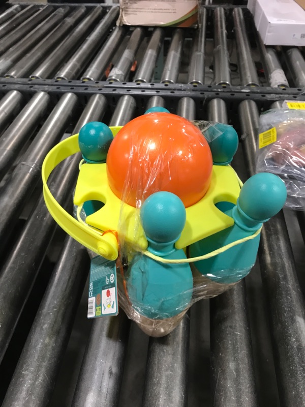 Photo 1 of B. Toys Kids Bowling Set - 6 Pin & Ball - Wooden Pins & Carry Caddy - Family Activities & Games - 2 Years +