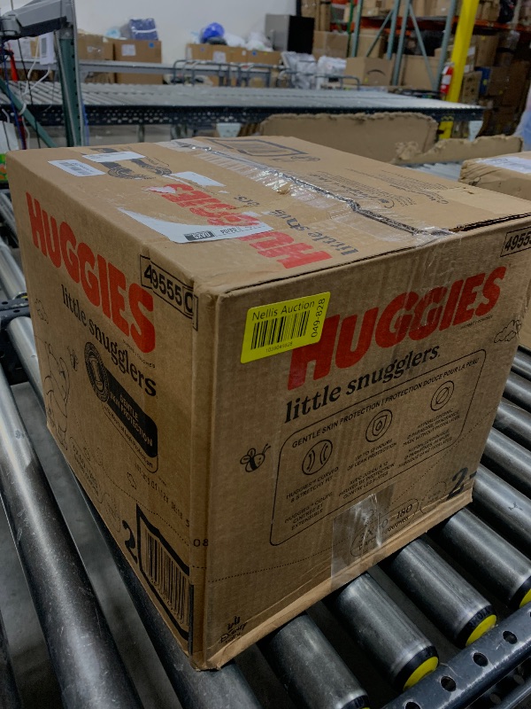 Photo 1 of Huggies Size 2 Diapers, Little Snugglers Baby Diapers, Size 2 (12-18 lbs), 180 Ct (3 packs of 60), Packaging May Vary